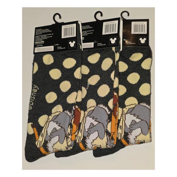Three Pairs Bambi Crew Socks Adult Size 9-13 - Picture 2 of 6